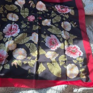 vintage floral scarf elegant retro hair accessory scarves decor table altar